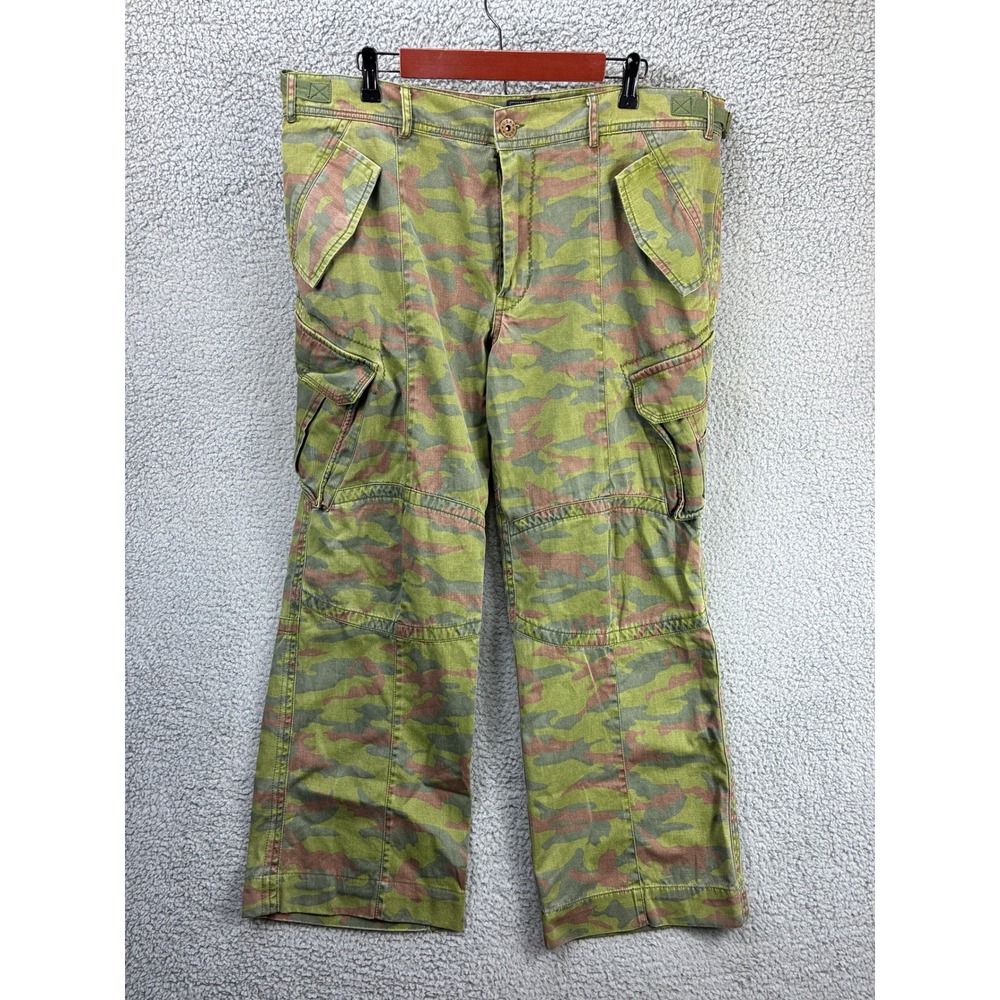 Alpha Industries Military Cargo Pants Mens W40 Green Camo Cotton Tactical Combat